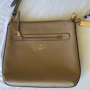 Coach leather crossbody bag